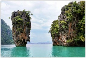 Poszterek 120x80 Magányos szikla a trópusokon