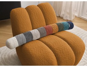 Mustársárga buklé fotel Janissaire – Bobochic Paris