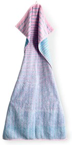 Kék-rózsaszín frottír bambuszkeverék törölköző 50x100 cm Nuance – JUNA