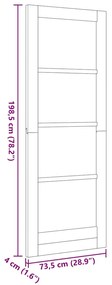 Belső Ajtó ORKDAL Barna 73.5 x 198.5 cm Furnér