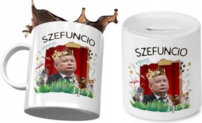 Kaczynski Bögre Ajándék persely szett fényképes nyomtatással