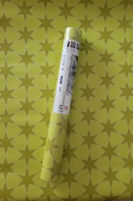 Fali tapéta, zöld háttér, csillagok, 6317-32