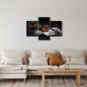 Kép - Rózsa és hegedű (90x60 cm)