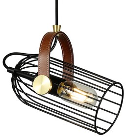 ITALUX ANTOIN állítható szögű lámpafej 1 ágú függeszték fekete, E27, IT-PND-2445-1-BK