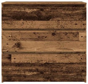 antik fa szerelt fa tálalószekrény 80x35x76 cm