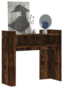 füstös tölgy színű szerelt fa tálalóasztal 100x35x90 cm