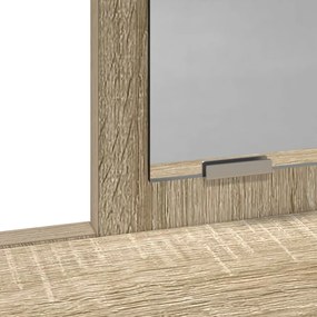 Sminktükör Fiókokkal Sonoma Tömörfa 100x41x140 cm