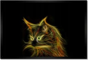 Poszter keretben 60x40 Földönkívüli macska