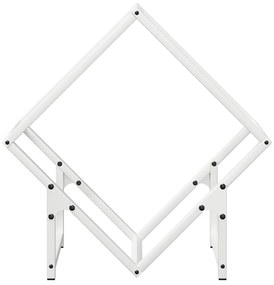 fehér hidegen hengerelt acél tűzifatároló 50x25x50 cm