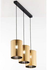 Jupiter 2092 - CORTINA zsinóros csillár 3xE27/15W/230V arany/fekete