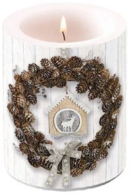 Pine Cone Wreath átvilágítós gyertya 12x10cm