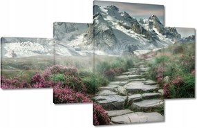 Festmények 130x80 Hegyi kilátás Tájkép Köd