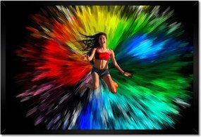 Poszterek keretben 60x40 Színes robbanás Színek