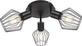 Rabalux beltéri karos spotlámpa e27 3x40w fekete belano