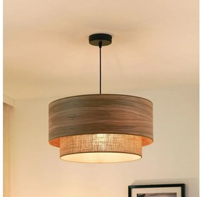Brilagi Brilagi - CsillĂĄr zsinĂłron MONTANA BOHO 1xE27/15W/230V ĂĄtm. 45 cm barna/fekete BG1179