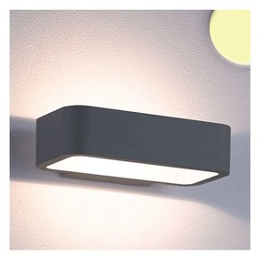 Falra szerelhető indirekt LED lámpa antracit szín – 1×6W CREE melegfehér LED