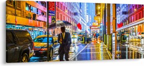 Kép - Város neonfényben (120x50 cm)