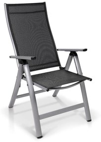 London, kerti szék, textil, alumínium, 6 pozíció, összecsukható