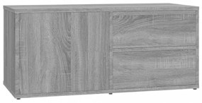 szürke sonoma színű szerelt fa TV-szekrény 80 x 34 x 36 cm