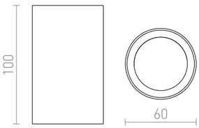 RED - Design Rendl - R12668 - Spotlámpa GAYA 1xGU10/35W/230V