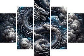 Kép – Sárkány a füstben (150x105 cm)
