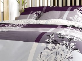 Poliészter-pamut ágynemű LUXURY lila Ágyneműhuzat mérete: 70 x 90 cm | 140 x 200 cm