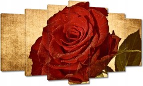 Vászonkép 140x80 Rózsa szépia háttérrel