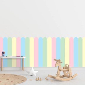 PIPPER. Textil öntapadó tapéta - Boltív - Pasztell szín Méret: 100cm