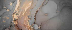Kép - Szürke-arany márvány (120x50 cm)