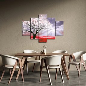 Piros fa kép (150x105 cm)