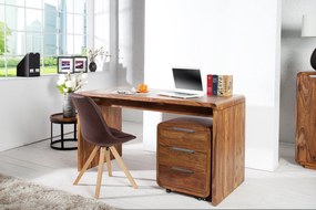GOA barna tömörfa íróasztal 120cm