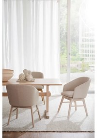 Bézs kárpitozott étkezőfotel szett 2 db-os Windham – Rowico