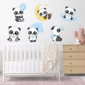 PIPPER. Falmatrica "Panda - fiú" Anyag: Textil matrica