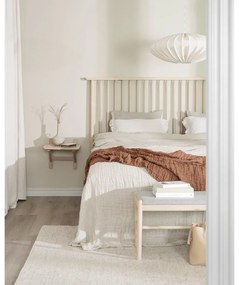 Natúr színű éjjeliszekrény tölgyfa dekorral Camrose - Rowico