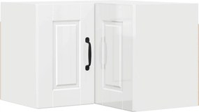 vidaXL Konyhaszekrény Magas Fényű Fehér 57 x 57 x 40 cm Faanyag