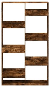 füstös tölgy színű szerelt fa térelválasztó 100 x 33 x 175 cm