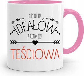 Rózsaszín Bögre Az Anyósnak Nincs Ideál, Mégis fényképes nyomattal