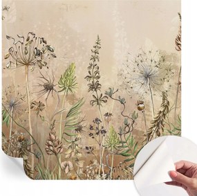 Fotótapéta Öntapadós tapéta a szobába Rusztikus virágok 250x250 cm