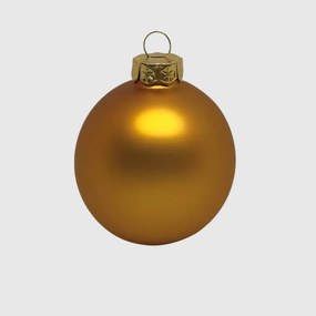 Gold üveg karácsonyi gömb szett 12*6cm