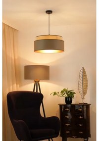 Brilagi - OREGON VEGE függeszték 1xE27/15W/230V, 45 cm, szürke