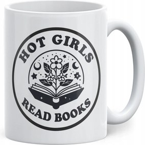 Kerámia bögre Hot Girl Read Books Könyvrajongóknak Ajándék