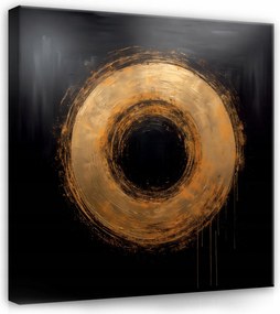 Vászonkép Absztrakt Fekete Arany Loft Vászon Falikép Nappaliba 40x40