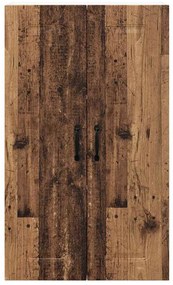 Fali konyhaszekrény polcokkal Öreg fa 60 x 31 x 100 cm Faanyag