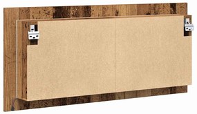 LED Tükörszekrény polcokkal Régi fa 100 x 12 x 45 cm Faanyag