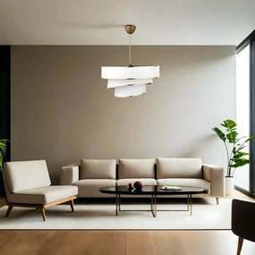 Couper függő lámpa - White, Gold