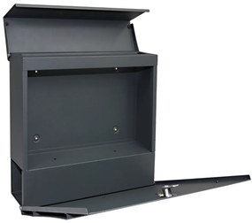 Postaláda BK 932, csővel és ablakokkal, antracit