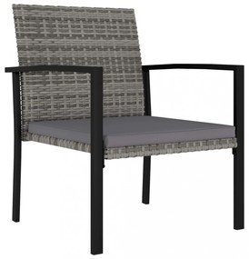9 részes szürke polyrattan kerti étkezőgarnitúra