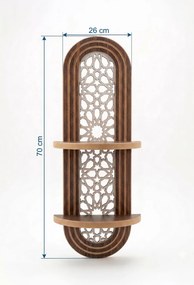 Fali polc, wenge, 26 cm – Artmtkwll5