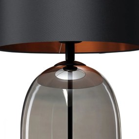 Kaspa SALVADOR BLACK 41126102 Asztali lámpa 1x25W/E27 IP20