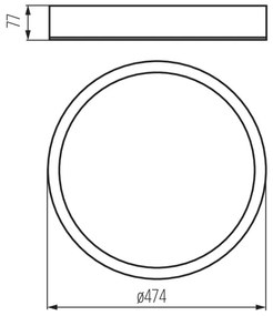 Kanlux 23122 - Mennyezeti lámpa JASMIN 3xE27/20W/230V ø 47,5 cm wenge